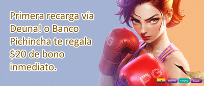 Bono de Bienvenida 100% Ecuador promotion banner